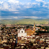 Buy canvas prints of Skyview of Florence by Hélène Lagarde
