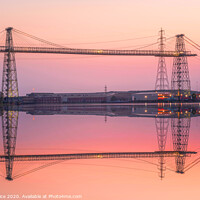Buy canvas prints of Newport Transporter Bridge by Edy Rice