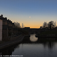 Buy canvas prints of Sunset on the Brecon Canal  by Malc Lawes