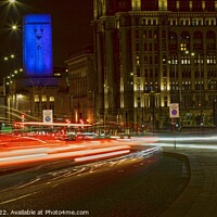 Buy canvas prints of Liverpool city lights  by Helen Jones