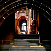 Buy canvas prints of Interior of Liverpool Anglican Cathedral  by Helen Jones