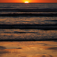 Buy canvas prints of Sunset at Piha Beach, near Auckland, New Zealand  by Robert MacDowall