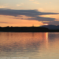 Buy canvas prints of Sunset over the bay at Oban by Robert MacDowall