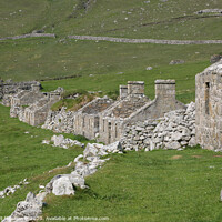 Buy canvas prints of The remains of the Village on Hirta, St Kilda by Robert MacDowall