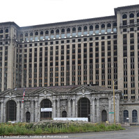 Buy canvas prints of Derelict Michigan Central Station by Robert MacDowall