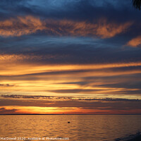Buy canvas prints of Sunset and cloudscape from Rarotonga by Robert MacDowall
