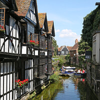 Buy canvas prints of Canal in Canterbury by Robert MacDowall