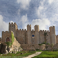 Buy canvas prints of Moors Castle in Obidos, Portugal  by Robert MacDowall