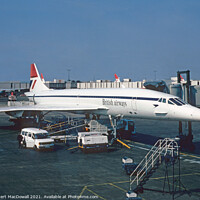 Buy canvas prints of Concorde in service in 1980 by Robert MacDowall