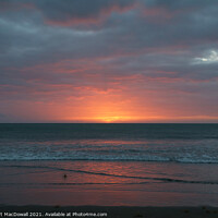 Buy canvas prints of Sunset at Piha - 1 by Robert MacDowall
