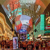 Buy canvas prints of Downtown Vegas by Kev Robertson