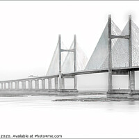 Buy canvas prints of Severn Bridge  by Kev Robertson