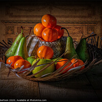 Buy canvas prints of A hat full of fruit by Kev Robertson