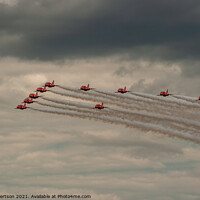 Buy canvas prints of Red Arrows by Kev Robertson