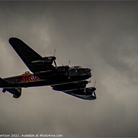 Buy canvas prints of BBMF Lancaster by Kev Robertson