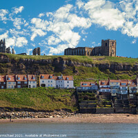 Buy canvas prints of Whitby East Cliff by Janet Carmichael