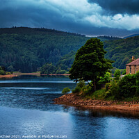 Buy canvas prints of Stormy Skies over Ladybower Reservoir by Janet Carmichael