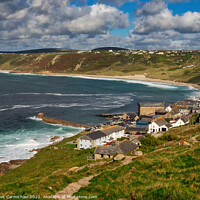Buy canvas prints of Captivating Cornish coastline by Janet Carmichael