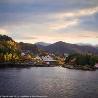 Buy canvas prints of Majestic Autumn Fjordscapes by Janet Carmichael