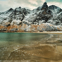 Buy canvas prints of Ersfjord Beach, Senja - Norway by Janet Carmichael