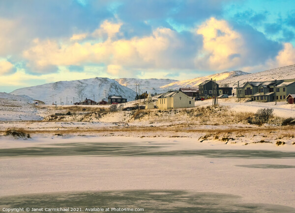 Skarsvag, the World's Northernmost Fishing Village Picture Board by Janet Carmichael