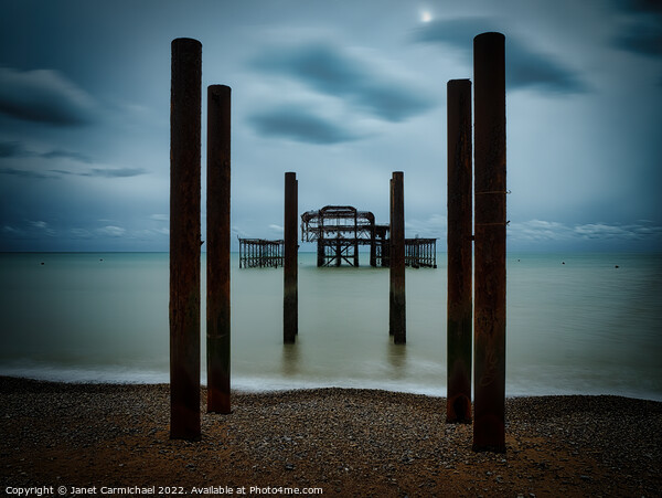 Majestic Ruins of the West Pier Picture Board by Janet Carmichael