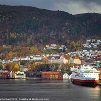 Buy canvas prints of MS Otto Sverdrup in Bergen by Janet Carmichael