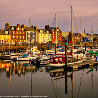 Buy canvas prints of Serenity at Arbroath Harbour by Janet Carmichael