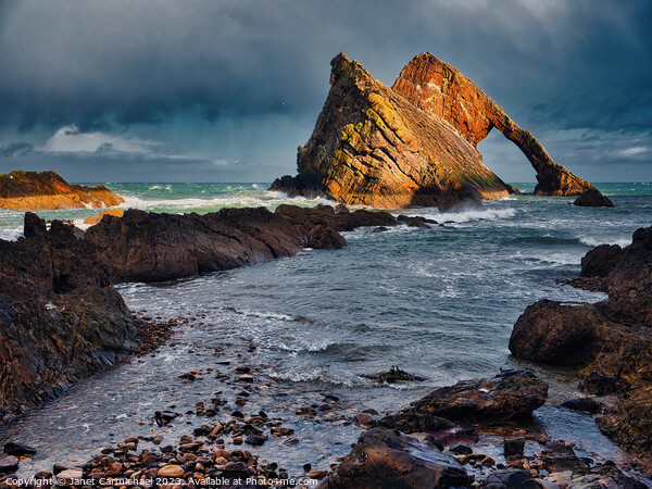 Resilient Bowfiddle Rock Picture Board by Janet Carmichael