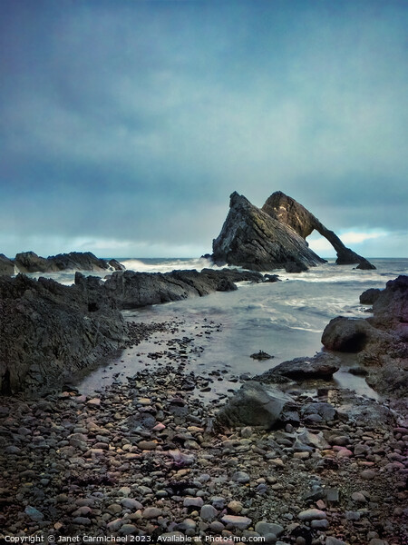 Stormy Seas at Bowfiddle Rock Picture Board by Janet Carmichael
