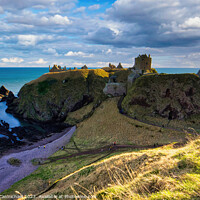 Buy canvas prints of The Mighty Ruins of Dunnottar Castle by Janet Carmichael