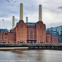 Buy canvas prints of The Iconic and Modern Battersea by Janet Carmichael