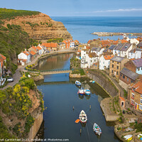 Buy canvas prints of Staithes by Janet Carmichael