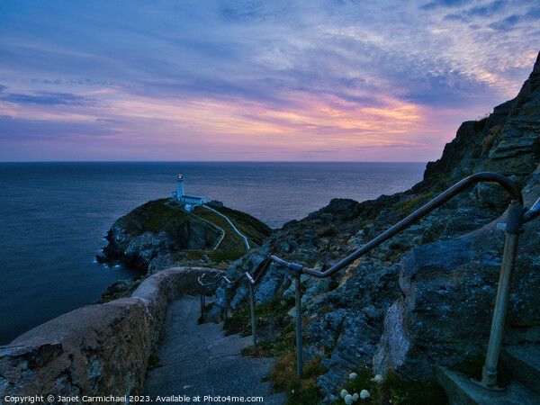 The Steps to South Stack Picture Board by Janet Carmichael