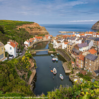 Buy canvas prints of Stunning Staithes by Janet Carmichael