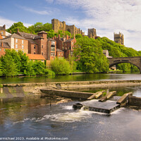 Buy canvas prints of River Wear in Durham by Janet Carmichael