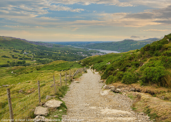 The Mountain Path to Snowdon Picture Board by Janet Carmichael