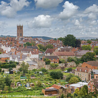 Buy canvas prints of Ludlow Skyline Unveiled by Janet Carmichael