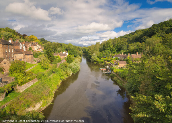 River Severn Gorge from Ironbridge Picture Board by Janet Carmichael