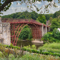 Buy canvas prints of The Historic Iron Bridge by Janet Carmichael
