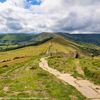 Buy canvas prints of The Great Ridge Walk to Mam Tor by Janet Carmichael