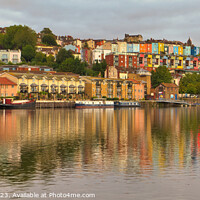 Buy canvas prints of Bristol's Iconic Coloured Houses by Janet Carmichael