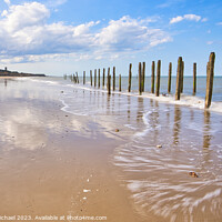 Buy canvas prints of Turning Tides at Happisburgh Beach by Janet Carmichael