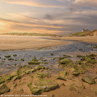 Buy canvas prints of Coastal Serenity - Rhosneigr Beach Sunset by Janet Carmichael