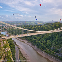Buy canvas prints of Mass Ascent at the Bristol International Balloon Fiesta by Janet Carmichael