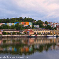 Buy canvas prints of Bristol Marina Panorama by Janet Carmichael