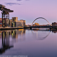 Buy canvas prints of An Evening Clydeside in Glasgow by Janet Carmichael