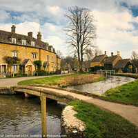 Buy canvas prints of Lower Slaughter in the Cotswolds by Janet Carmichael