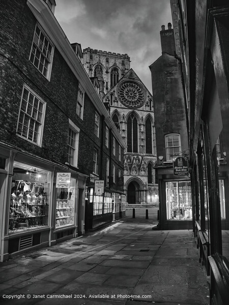 York at Night Picture Board by Janet Carmichael