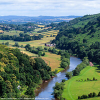 Buy canvas prints of Wye Valley from Symonds Yat Rock - Forest of Dean by Janet Carmichael